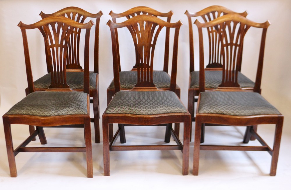 George111 Mahogany Set of 6 Dining Chairs View II