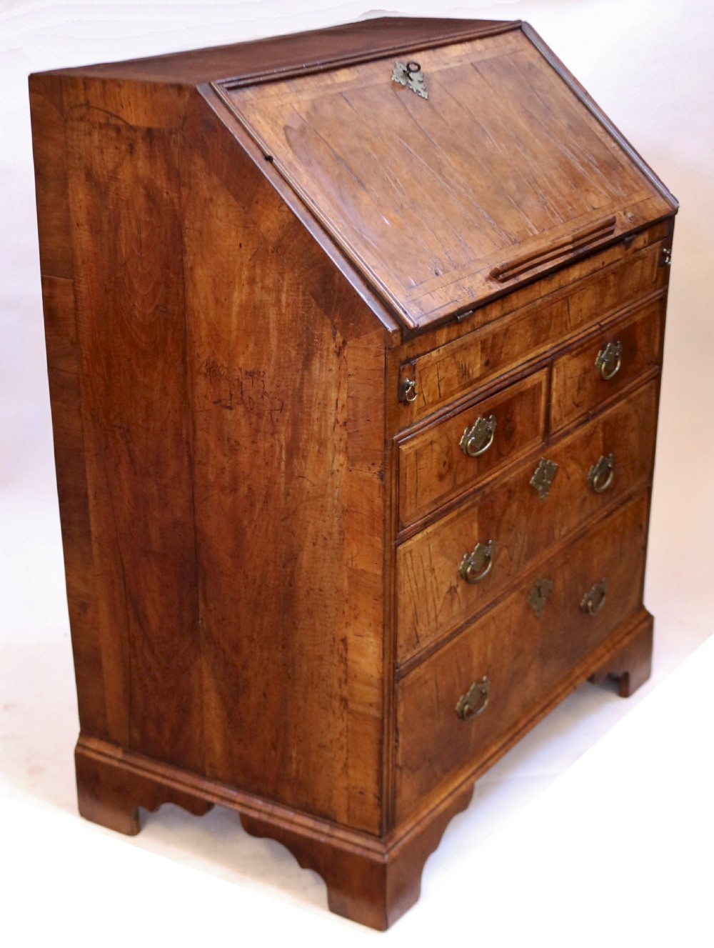 George 11 Figured Walnut Small 4 Drawer Bureau View VII