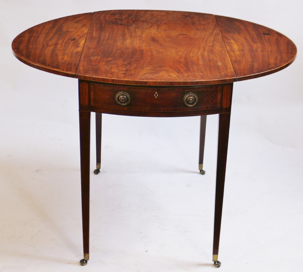 George 111 Mahogany Sheraton Oval Pembroke Table View III