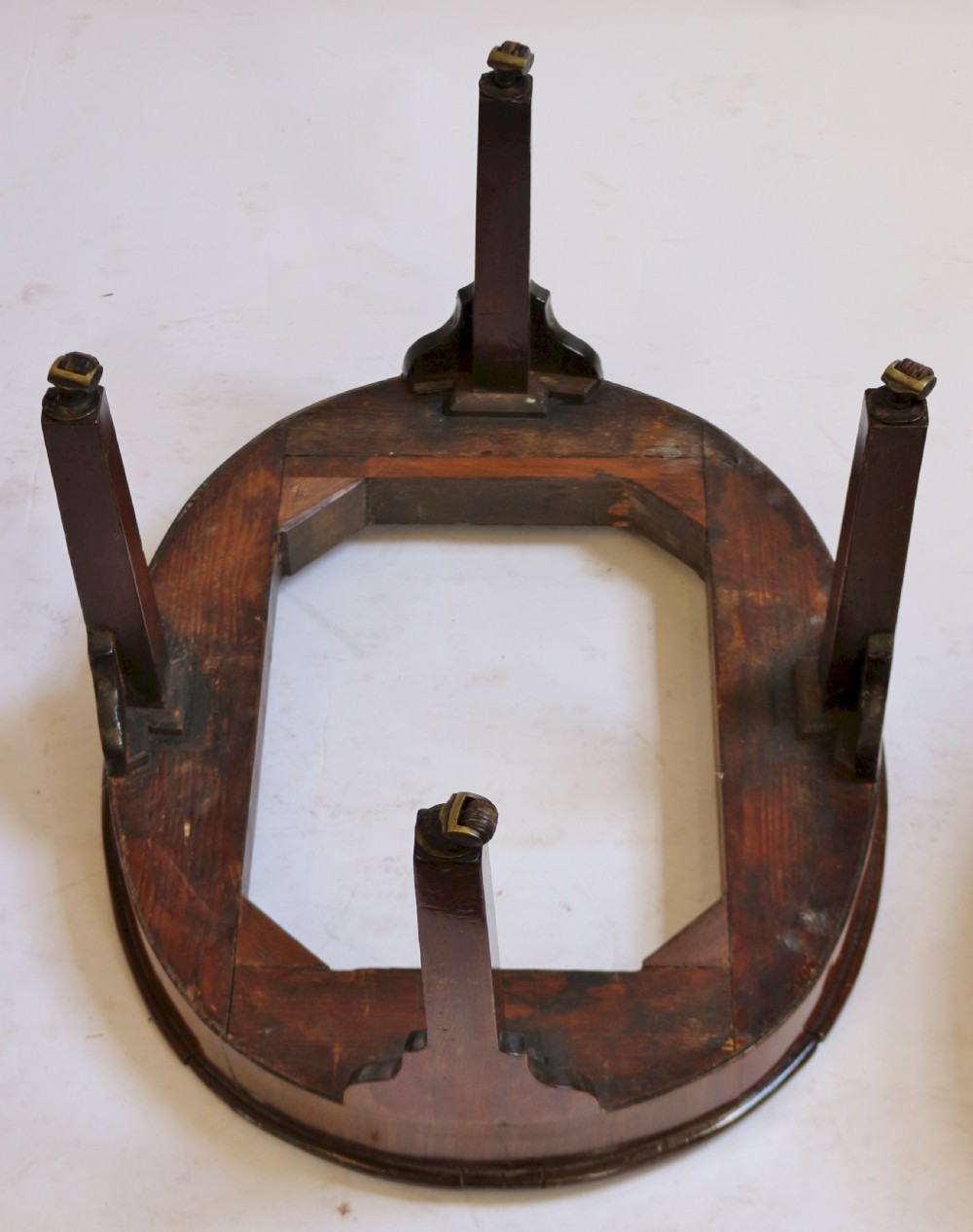 George 111 Mahogany Oval Wine Cooler on Square Leg Stand View VI
