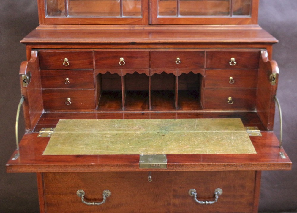 George 111 Mahogany Secretaire Chest Base Bookcase View III