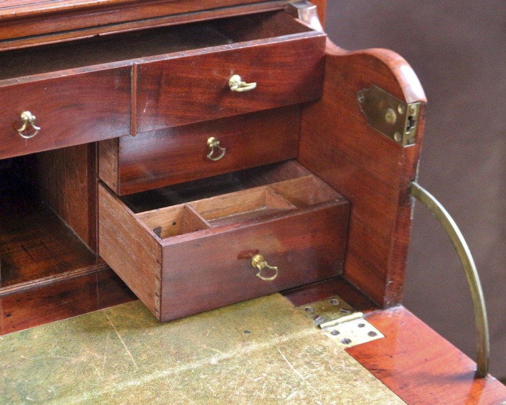 George 111 Mahogany Secretaire Chest Base Bookcase View V