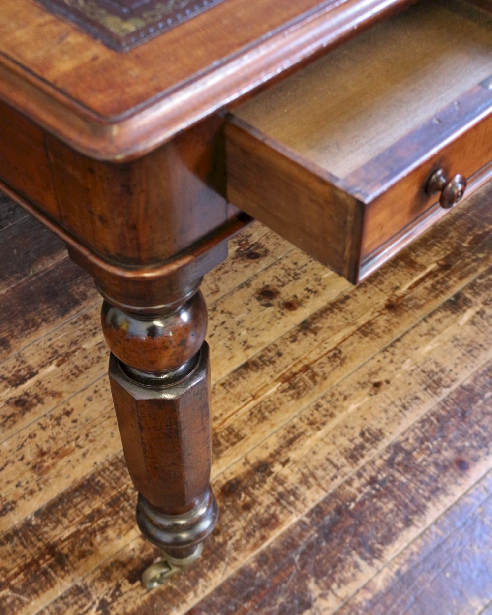 William 1V Mahogany 6 Drawer Partners Writing Table by W. Priest View VI
