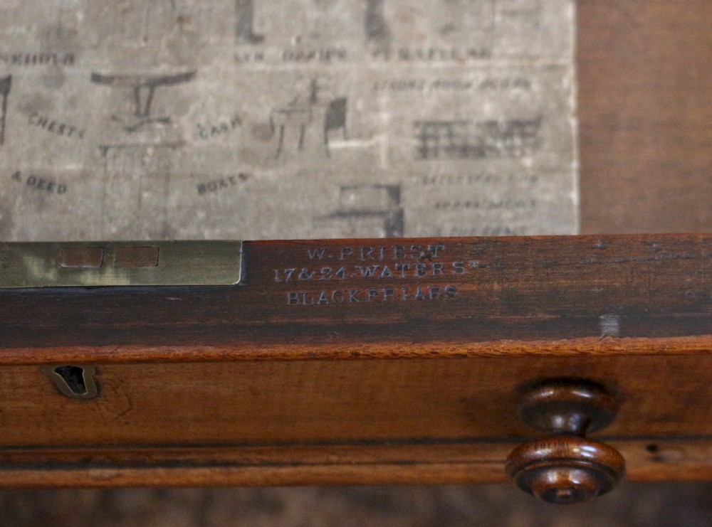 William 1V Mahogany 6 Drawer Partners Writing Table by W. Priest View VIII