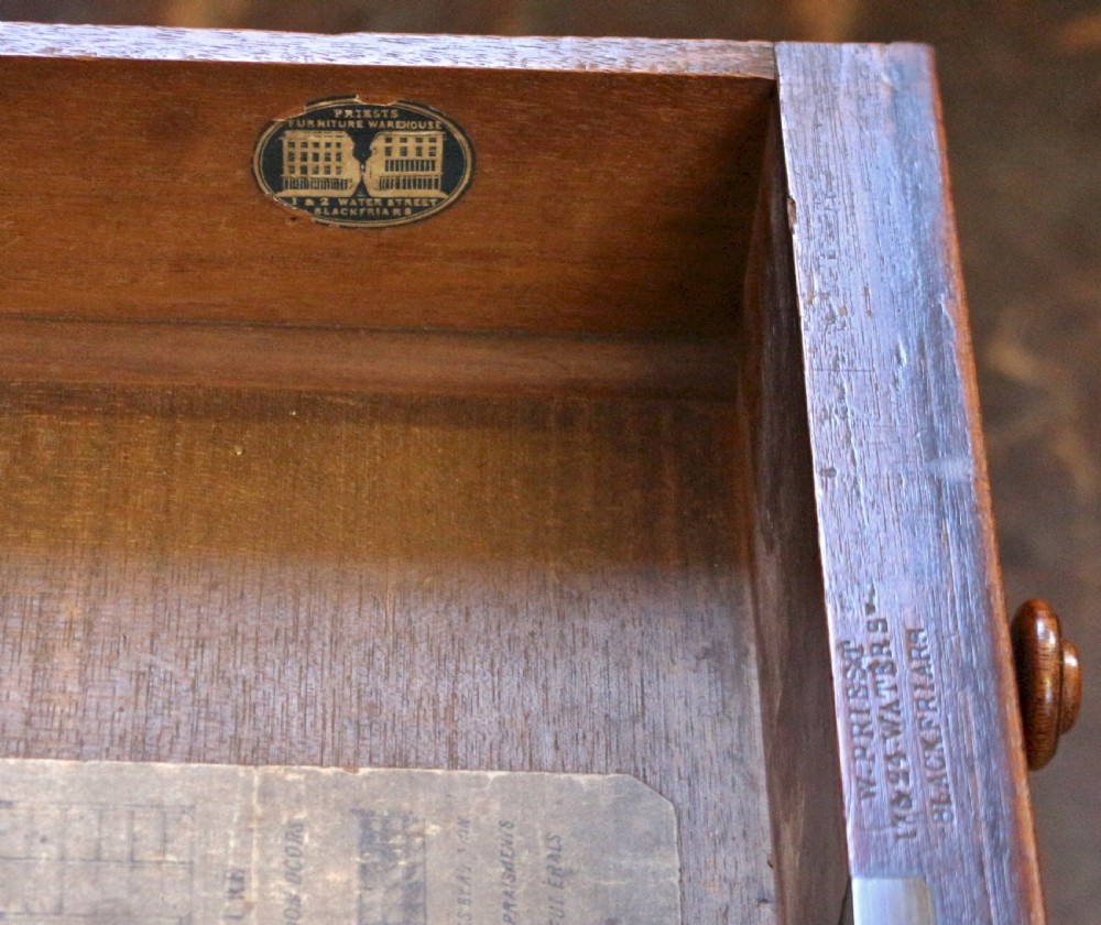 William 1V Mahogany 6 Drawer Partners Writing Table by W. Priest View X