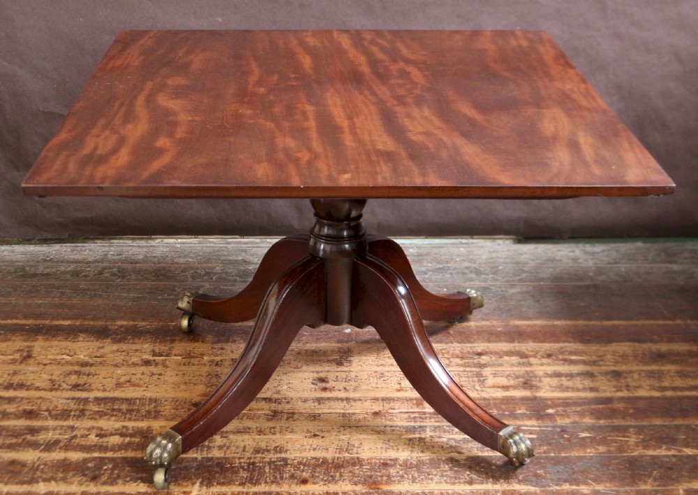 George 111 Mahogany 3 Pillar Dining Table with 2 Extra Leaves View VI