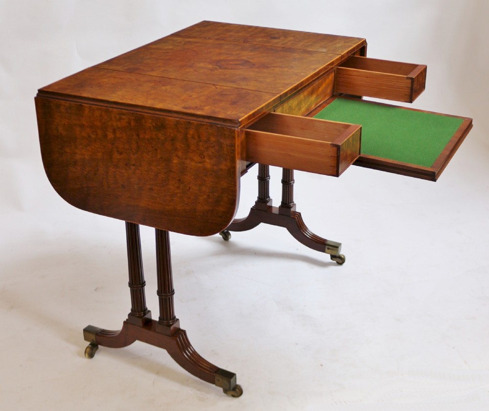 Regency Mahogany Games/Sofa Table View V