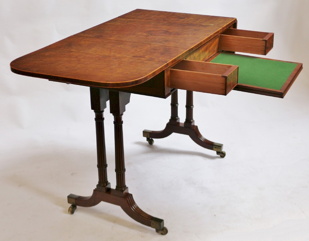 Regency Mahogany Games/Sofa Table View VI