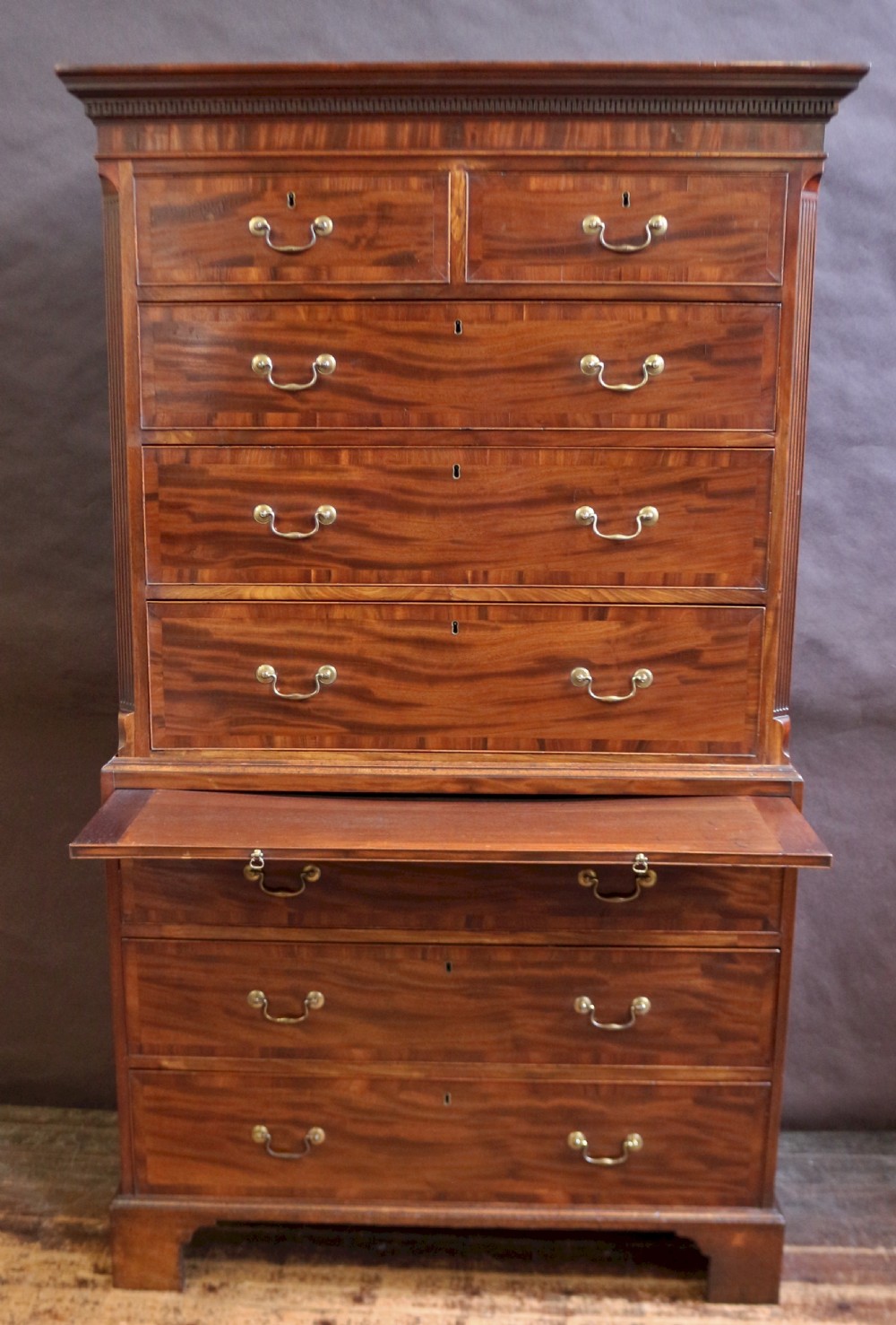 George 111 Fine Quality Mahogany Tallboy View II