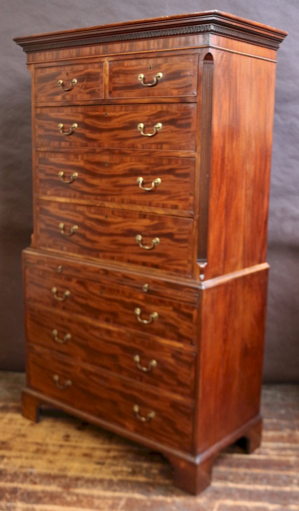 George 111 Fine Quality Mahogany Tallboy View IV
