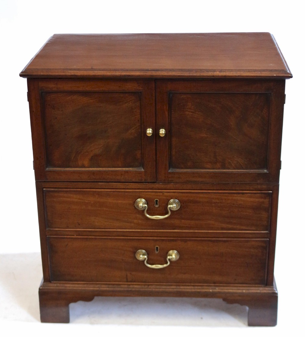 George 111 Mahogany Converted Chest Commode Bedside Cabinet