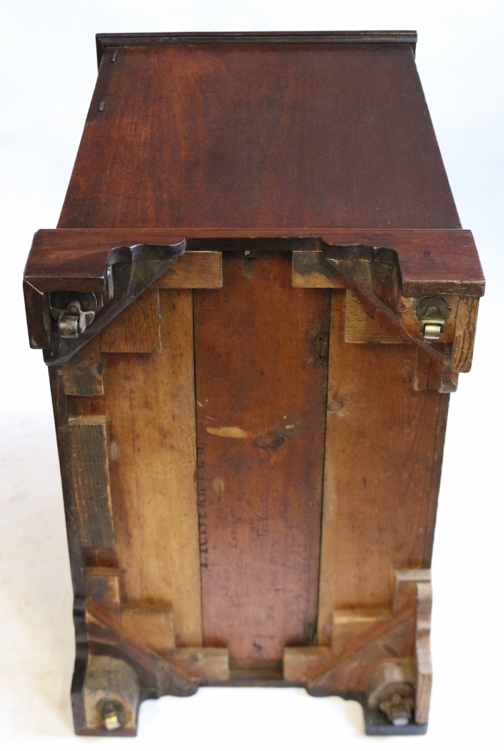 George 111 Mahogany Converted Chest Commode Bedside Cabinet View VII