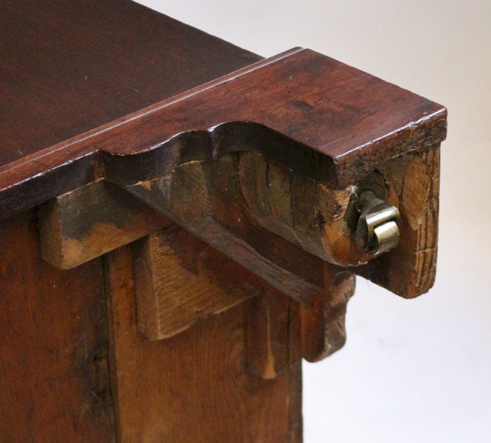 George 111 Mahogany Converted Chest Commode Bedside Cabinet View VIII