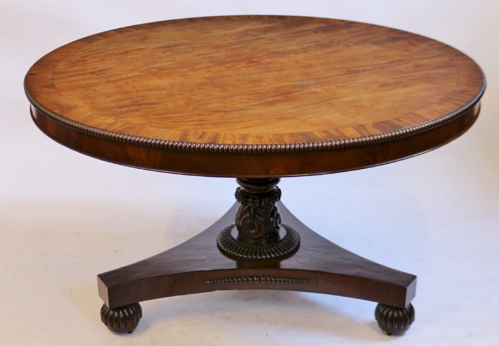 George 1V Mahogany Circular Tilt Top Pedestal Centre Table View II