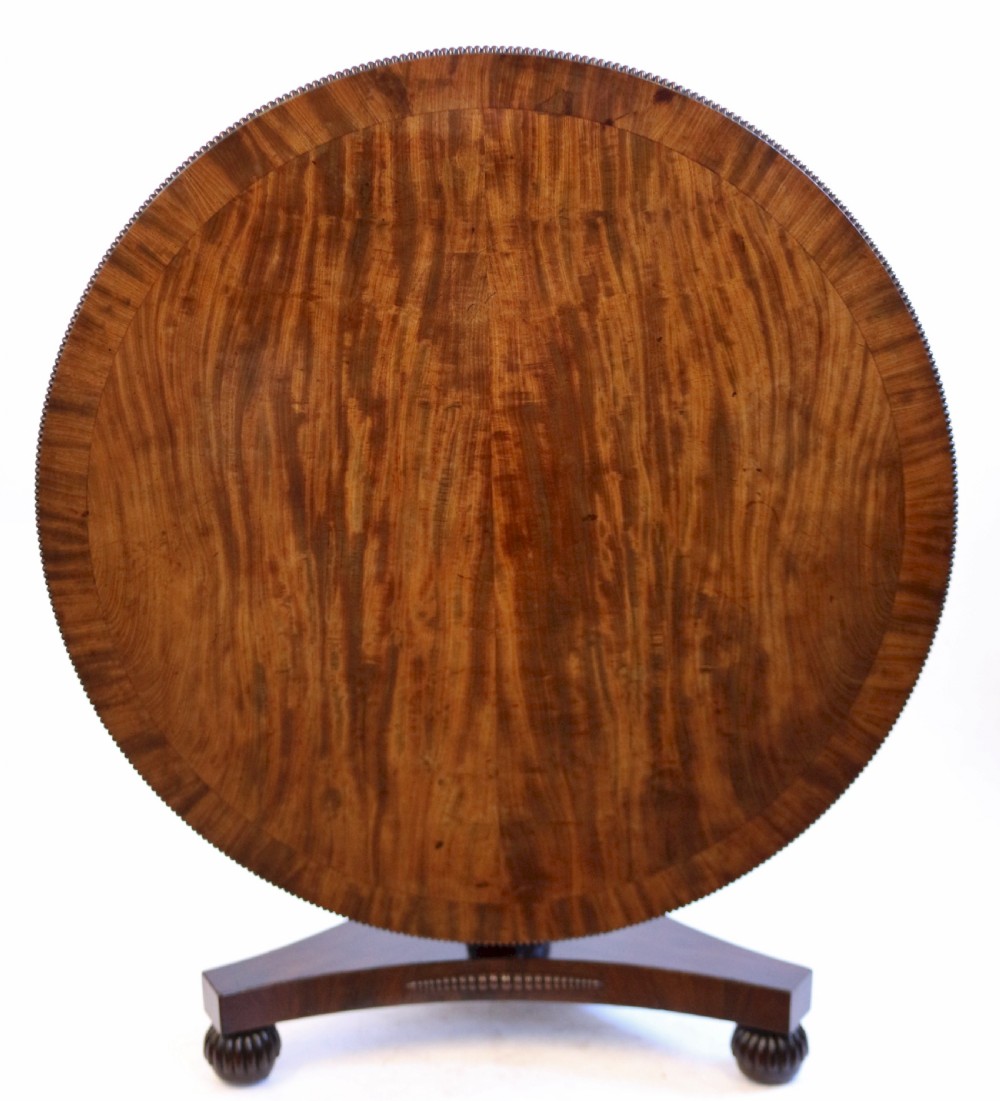 George 1V Mahogany Circular Tilt Top Pedestal Centre Table View IV