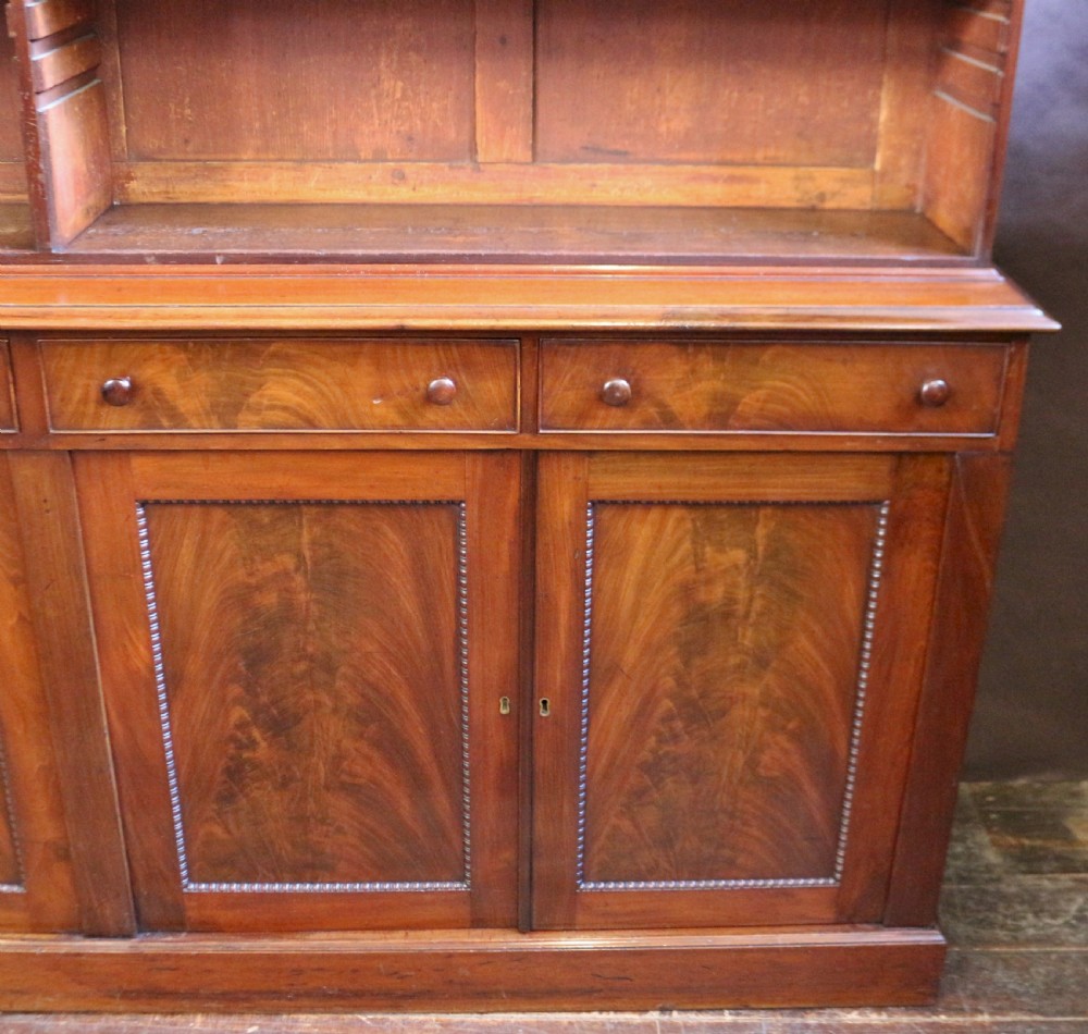 George 1V Mahogany Open Top 4 Door Bookcase View VII