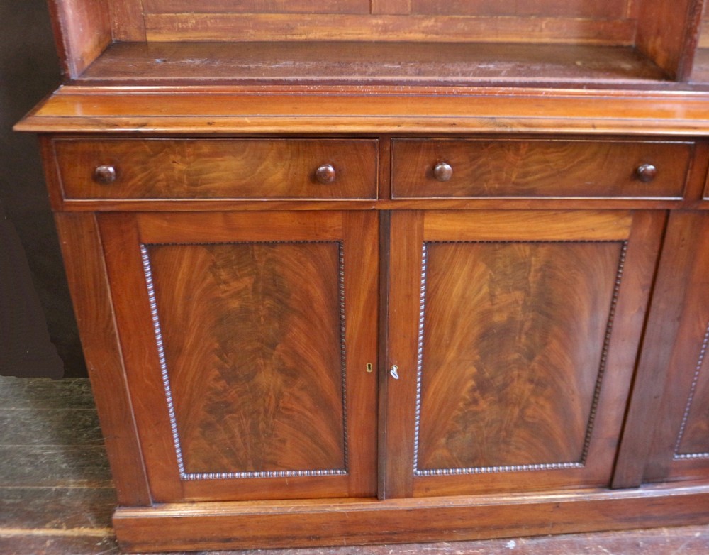 George 1V Mahogany Open Top 4 Door Bookcase View VIII