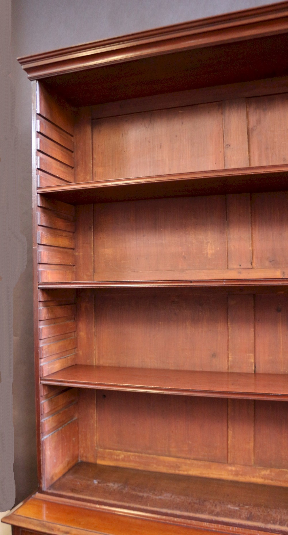 George 1V Mahogany Open Top 4 Door Bookcase View IX