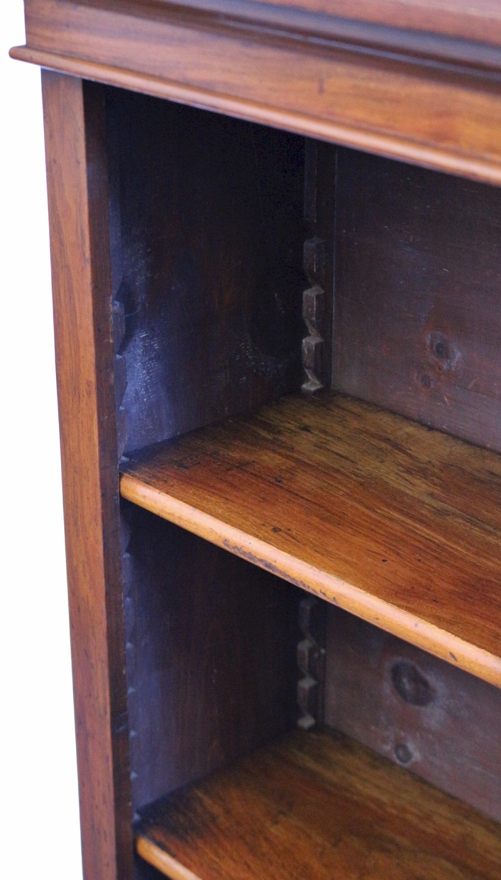 Victorian Narrow Walnut Open Bookcase View V