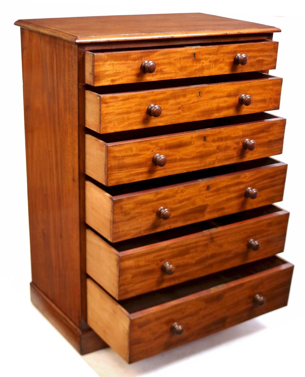 Victorian Mahogany 6 Drawer Pillar Chest by Heals View IV