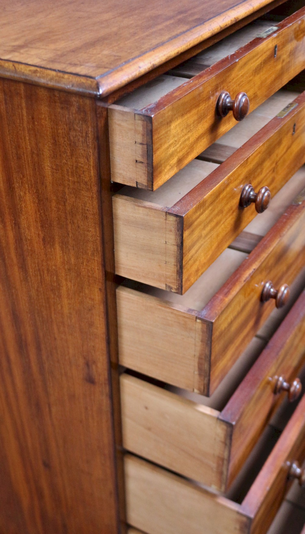 Victorian Mahogany 6 Drawer Pillar Chest by Heals View VII