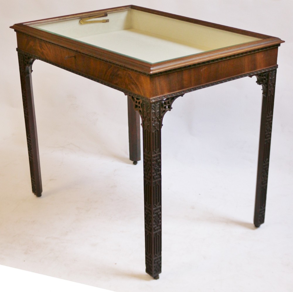 Late 19C Good Quality Mahogany Bijouterie Table View III
