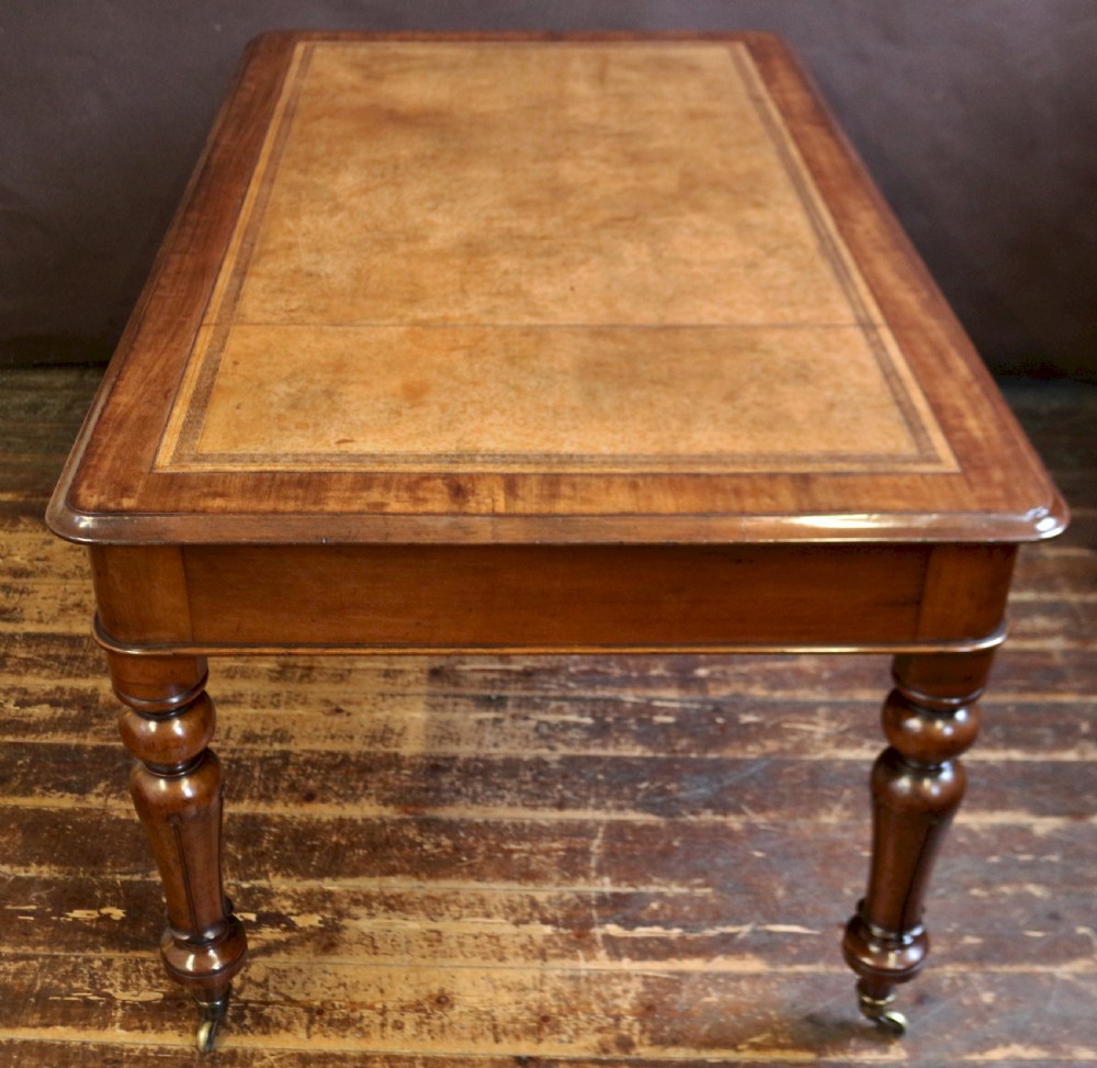 William 1V Mahogany 6 Drawer Partners Writing Table View V