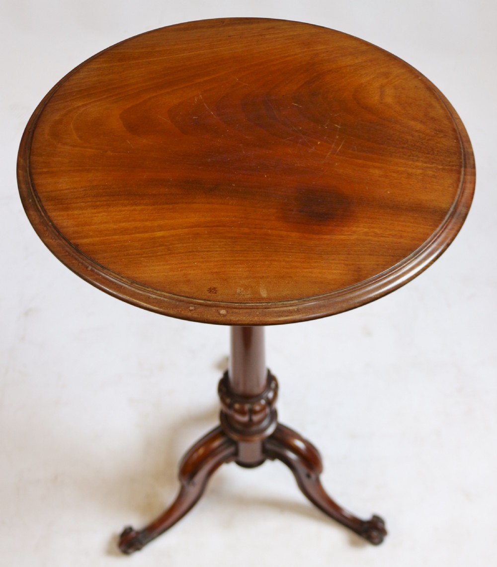 Good Quality Victorian Mahogany Circular Tripod Table View III