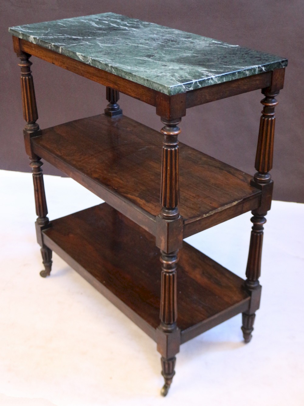 William 1V Rosewood Marble Top Dumb Waiter View IV