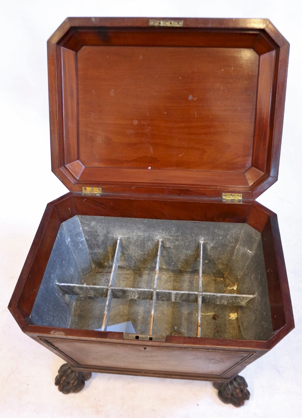 Regency Mahogany Sarcophagus Wine Cooler View III