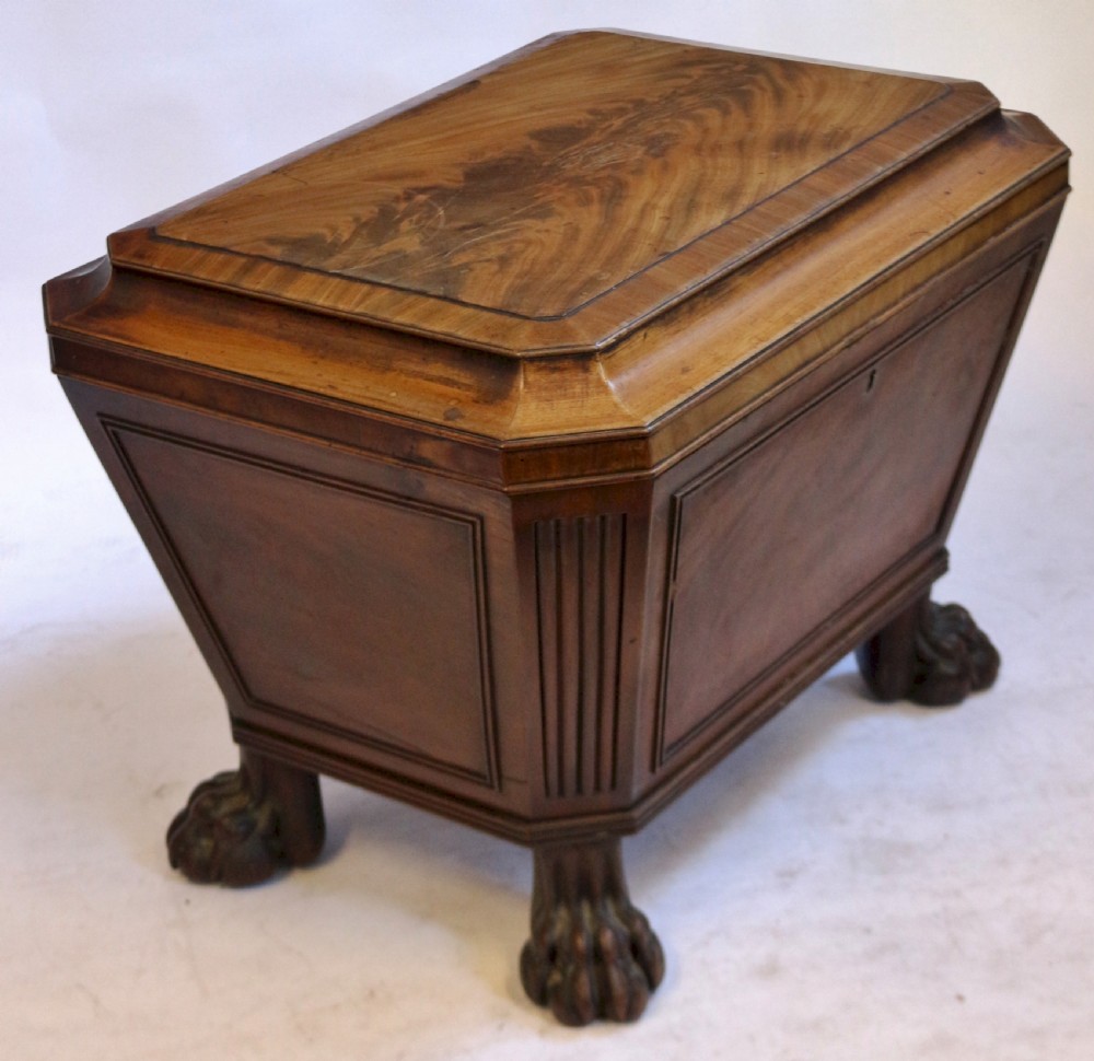Regency Mahogany Sarcophagus Wine Cooler View IV