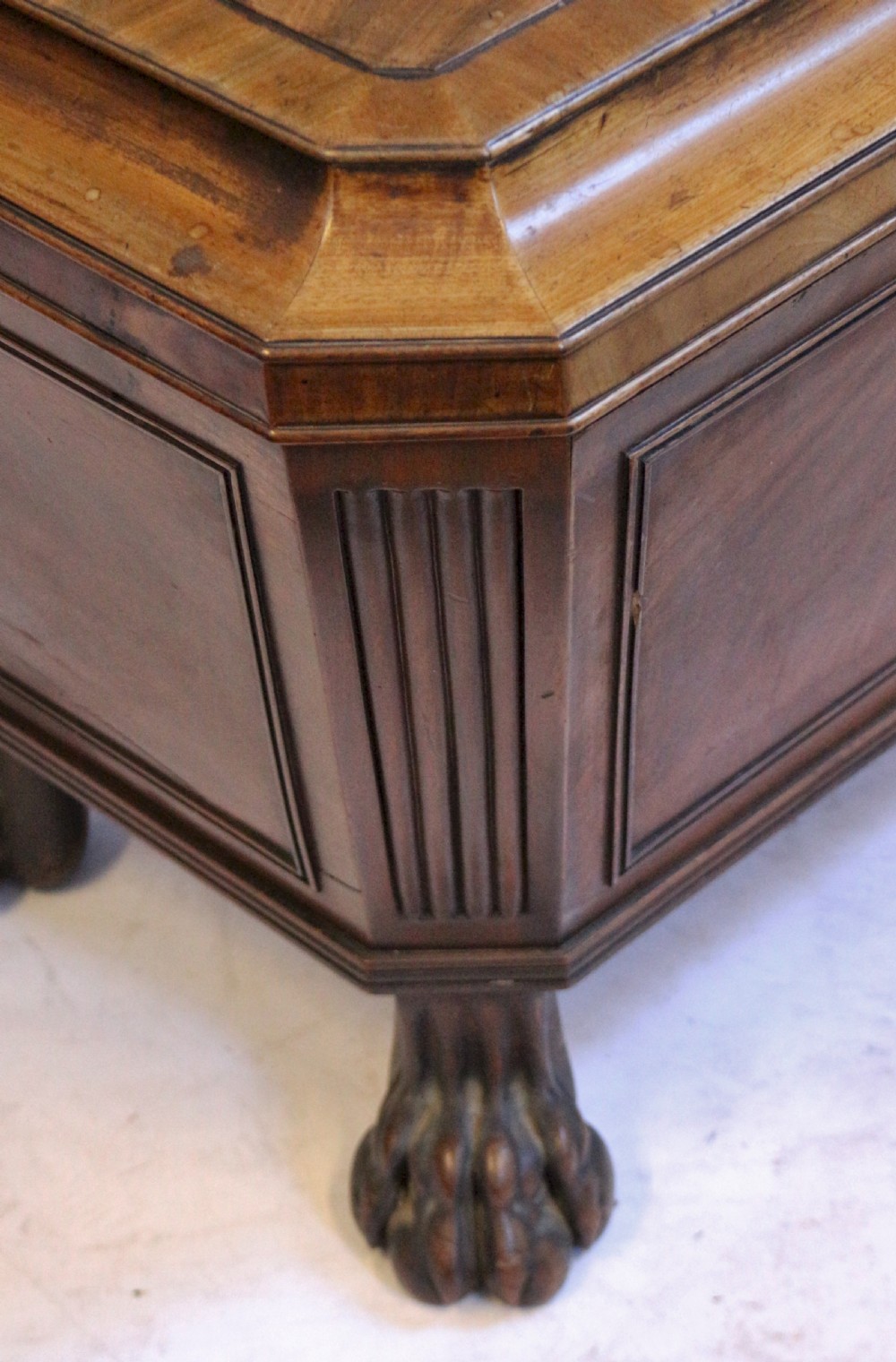 Regency Mahogany Sarcophagus Wine Cooler View VII