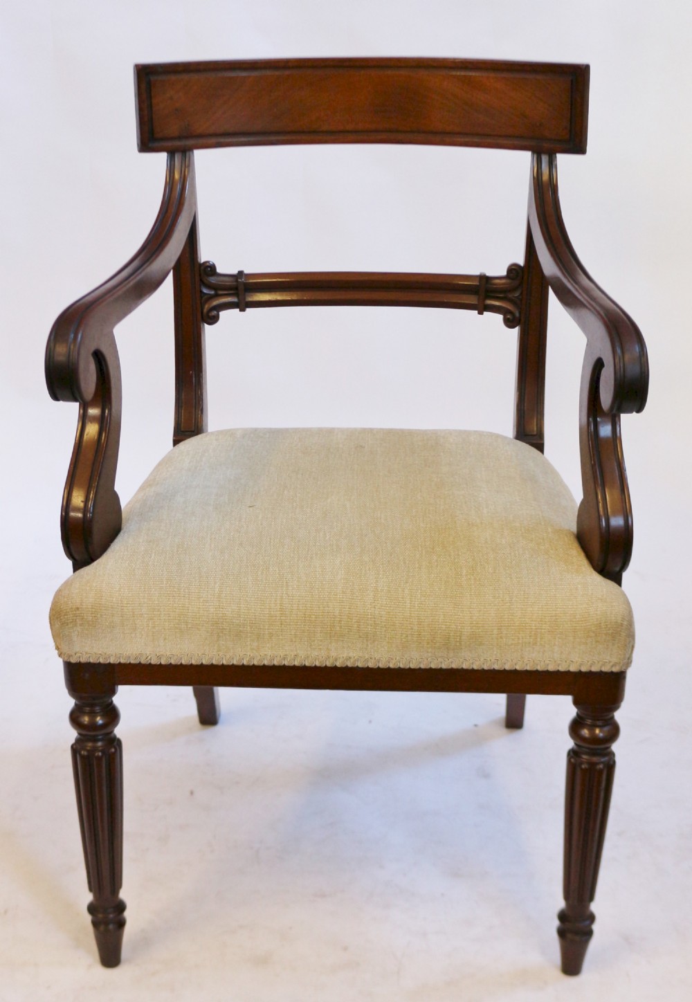 George 1V Mahogany Armchair