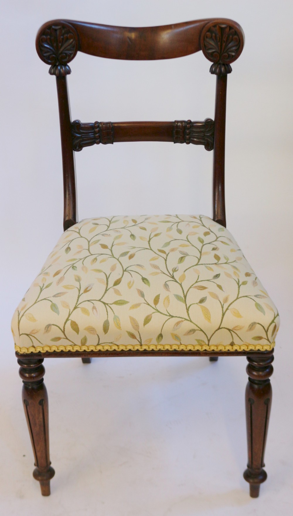Fine Set of 6 & 2 William 1V Mahogany Dining Chairs View VI
