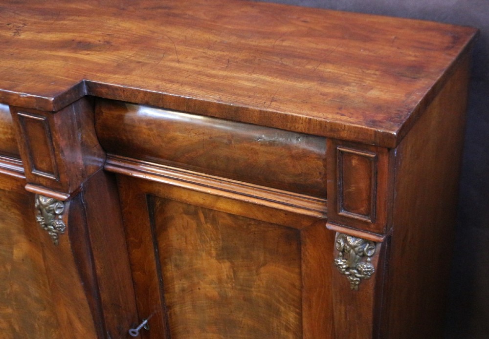 George IV Flared Mahogany 4 Door Breakfront Side Cabinet View VIII