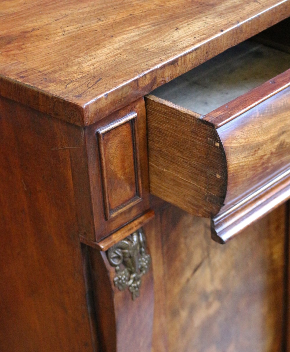 George IV Flared Mahogany 4 Door Breakfront Side Cabinet View IX
