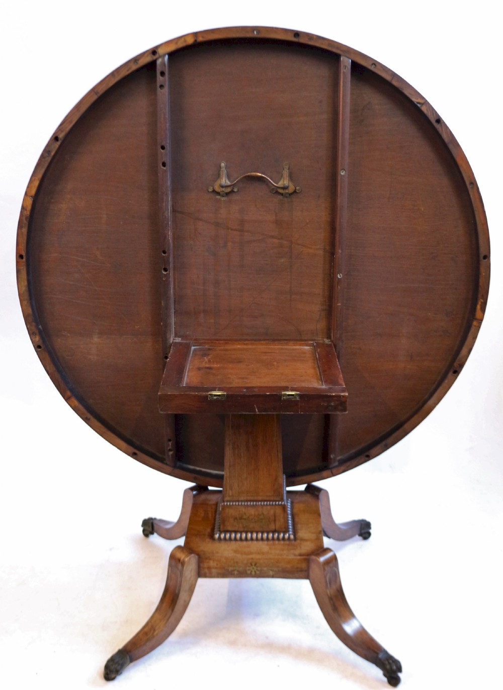 A Fine Regency Rosewood Brass Inlaid Circular Centre Table View V