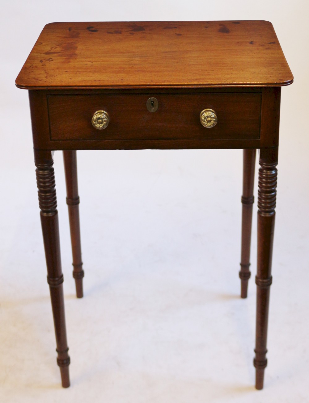 George 111 Mahogany Single Drawer Lamp Table