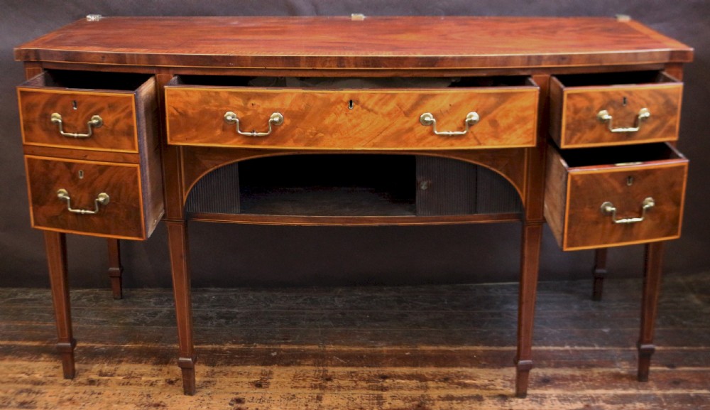 Fine George 111 Mahogany Bowfront Sideboard View II