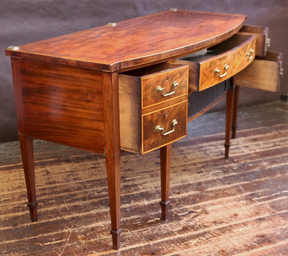 Fine George 111 Mahogany Bowfront Sideboard View III