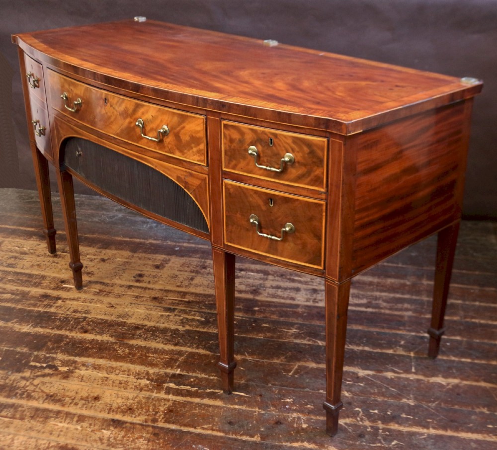 Fine George 111 Mahogany Bowfront Sideboard View IV