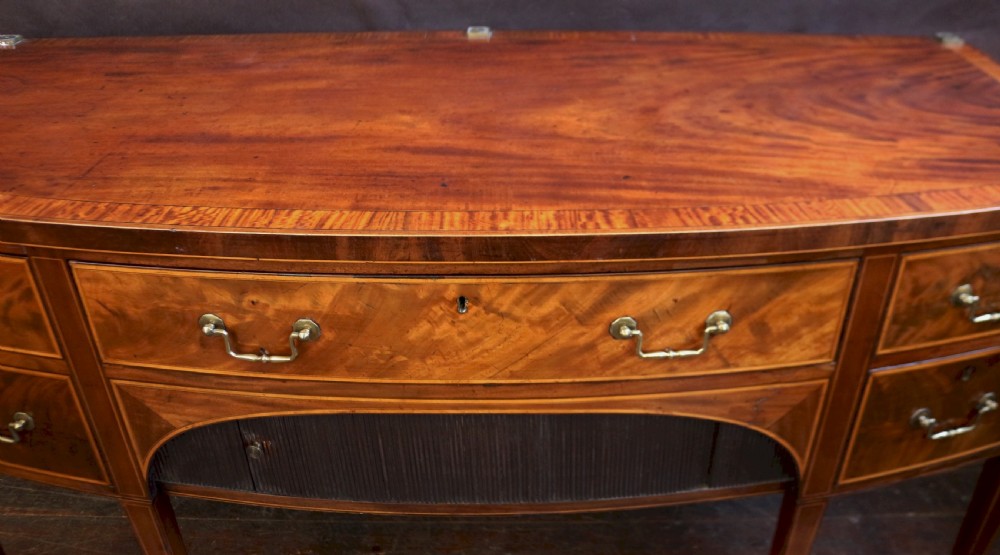 Fine George 111 Mahogany Bowfront Sideboard View VI