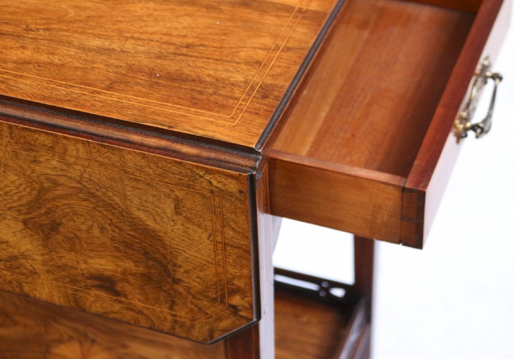 Edwardian Rosewood Inlaid 1 Drawer Sutherland Table View VIII