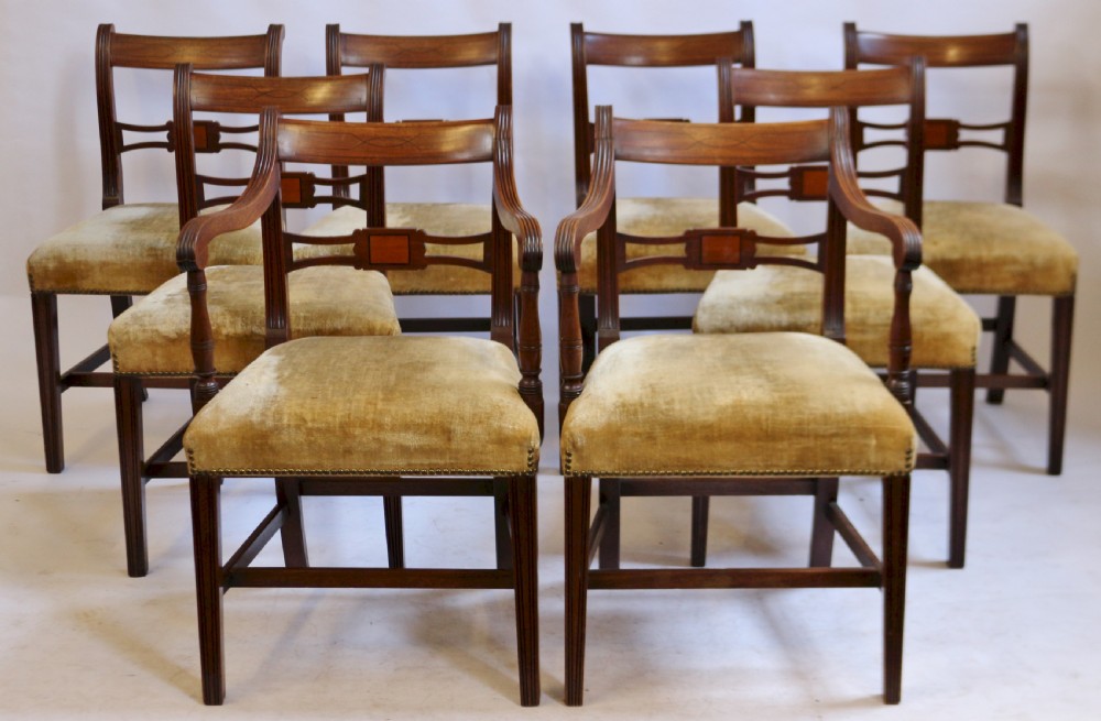 George 111 Mahogany Set of 6 & 2 Dining Chairs View II