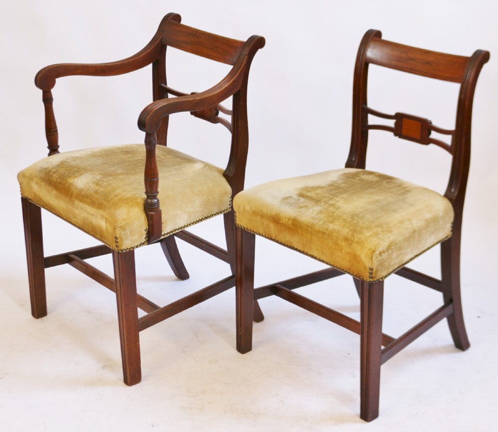 George 111 Mahogany Set of 6 & 2 Dining Chairs View IV