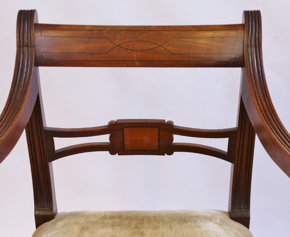 George 111 Mahogany Set of 6 & 2 Dining Chairs View VII