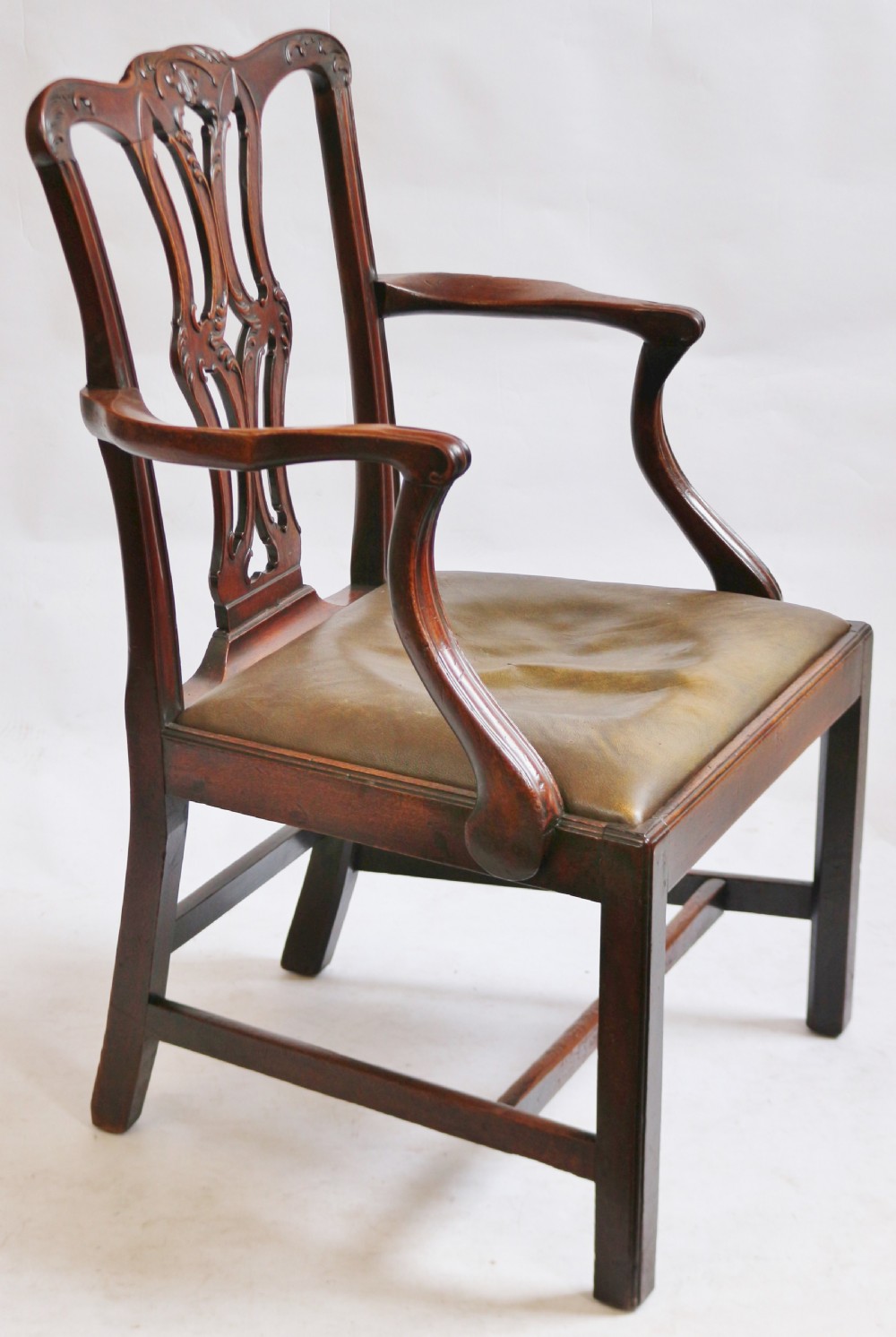 George 111 'Chippendale Style' Mahogany Armchair View II