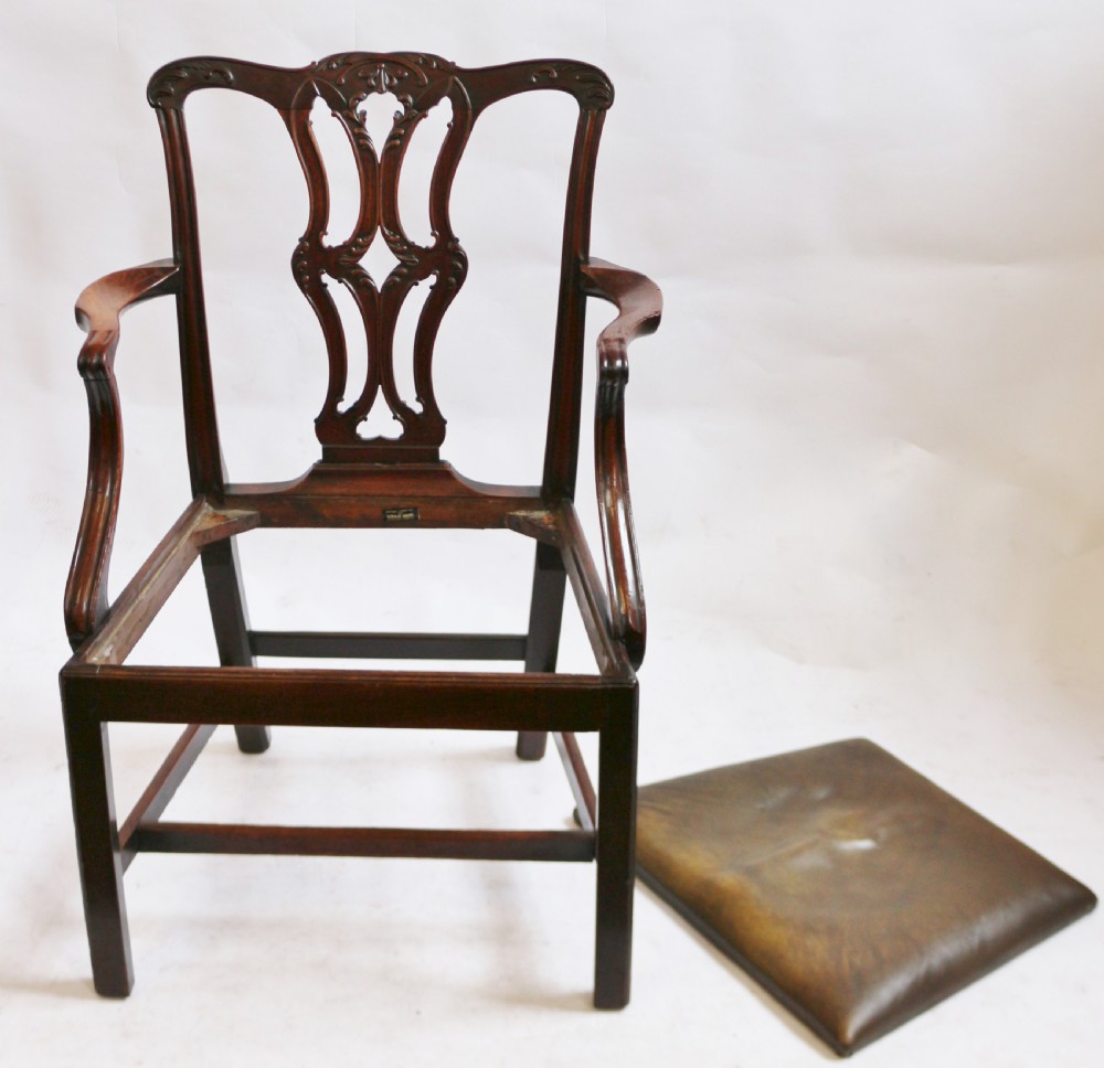 George 111 'Chippendale Style' Mahogany Armchair View III