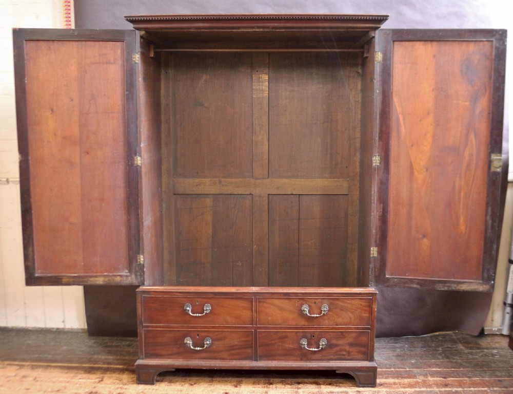 George 111 Mahogany 2 Door Wardrobe View II
