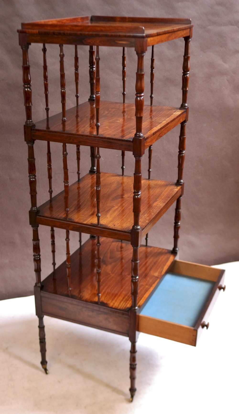 Regency Rosewood 4 Tier Whatnot View II